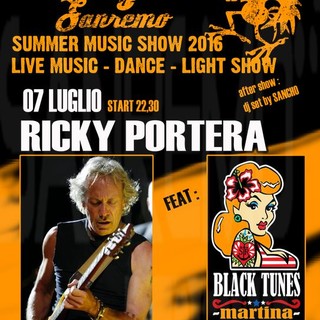 Sanremo: per il ciclo "Summer Music Show"al Pico de Gallo appuntamento speciale con Ricky Portera