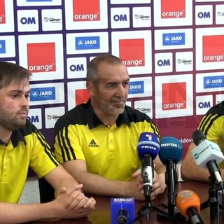 Nella foto Roberto Bordin, allenatore dello Sheriff Tiraspol ed ex difensore della Sanremese