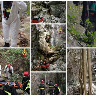 Ventimiglia: recuperata stamattina dai Vigili del Fuoco con il nucleo Saf la salma al 'Passo della morte' (Foto) Ventimiglia: recuperata stamattina dai Vigili del Fuoco con il nucleo Saf la salma al 'Passo della morte' (Foto)
