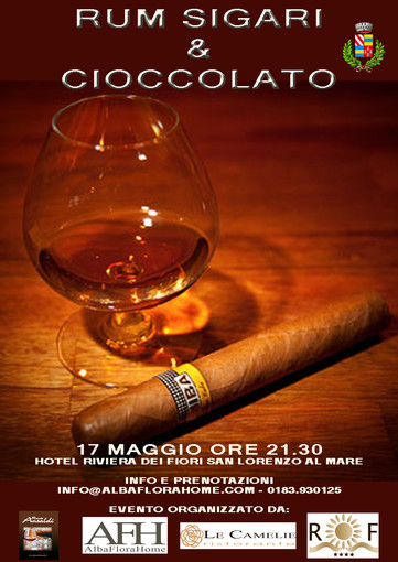 San Lorenzo al Mare: domani sera, una serata dedicata al Rum, Sigari & Cioccolato San Lorenzo al Mare: domani sera, una serata dedicata al Rum, Sigari & Cioccolato