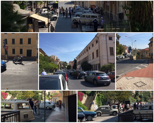 Imperia: traffico in tilt ed automobilisti infuriati per le riprese di un film francese a Porto Maurizio (Foto e Video)