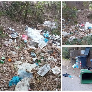 SìAmo Camporosso: "Rifiuti nel bosco a Magauda, dopo mesi di segnalazioni la situazione è peggiorata" (Foto e video)