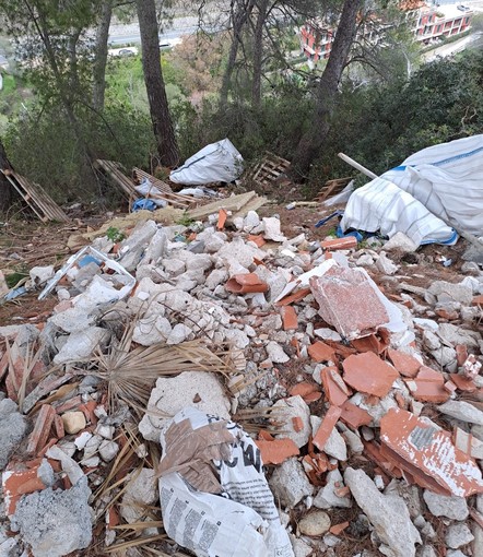 I rifiuti abbandona in zona Mortola I rifiuti abbandona in zona Mortola