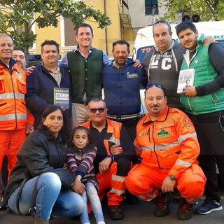 Il Dott. Cerè con parte dello staff della Croce Verde