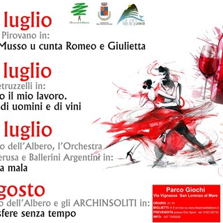 San Lorenzo al Mare: il calendario del Teatro dell'Albero nella nuova location del Parco Giochi di Via Vignasse