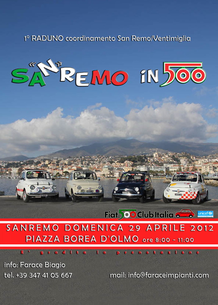 Sanremo si prepara ad ospitare, domenica prossima, il primo raduno delle 500