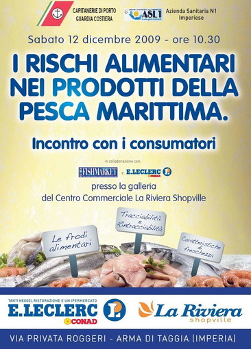Sabato al 'Leclerc' la Guardia Costiera sui prodotti ittici