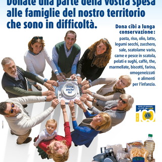 Sabato prossimo i Lions Club della nostra provincia organizzano la raccolta alimentare nei supermercati Sabato prossimo i Lions Club della nostra provincia organizzano la raccolta alimentare nei supermercati