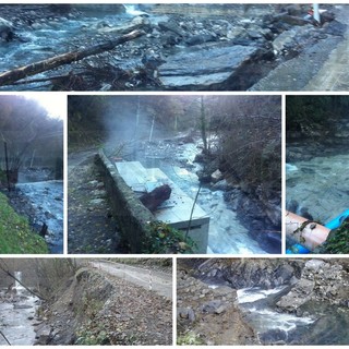 Val Nervia: la piena del Rio Gordale ha abbattuto un palo Telecom e rotto gli argini, strada chiusa (Foto) Val Nervia: la piena del Rio Gordale ha abbattuto un palo Telecom e rotto gli argini, strada chiusa (Foto)