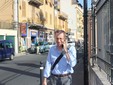 L'ing. Roberto Boni all'uscita dal Tribunale di Imperia