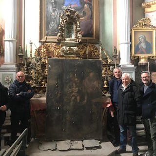 Molini di Triora: Ancos Confartigianato finanzia il restauro del polittico ‘Sacra famiglia con Sant’Anna e San Giovannino’ del 16° secolo