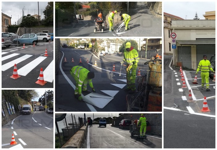 Sabato prossimo arriva la 'Milano-Sanremo': dopo gli asfalti rifacimento della segnaletica orizzontale (Foto) Sabato prossimo arriva la 'Milano-Sanremo': dopo gli asfalti rifacimento della segnaletica orizzontale (Foto)