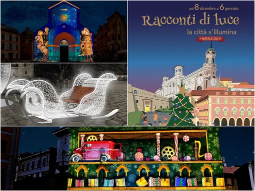 Sanremo accende il Natale con “Racconti di luce”: installazioni, luminarie, video proiezioni ed eventi per i più piccoli (Foto e Video) Sanremo accende il Natale con “Racconti di luce”: installazioni, luminarie, video proiezioni ed eventi per i più piccoli (Foto e Video)