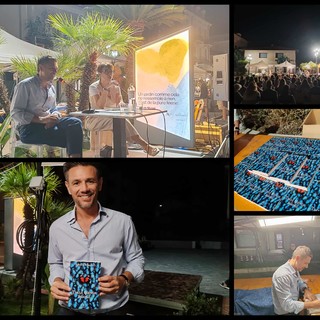 Roberto Emanuelli sbarca al Bordighera Book Festival, lo scrittore presenta &quot;Tutta questa felicità&quot; (Foto e video)