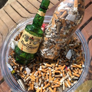 I mozziconi raccolti a Bordighera I mozziconi raccolti a Bordighera