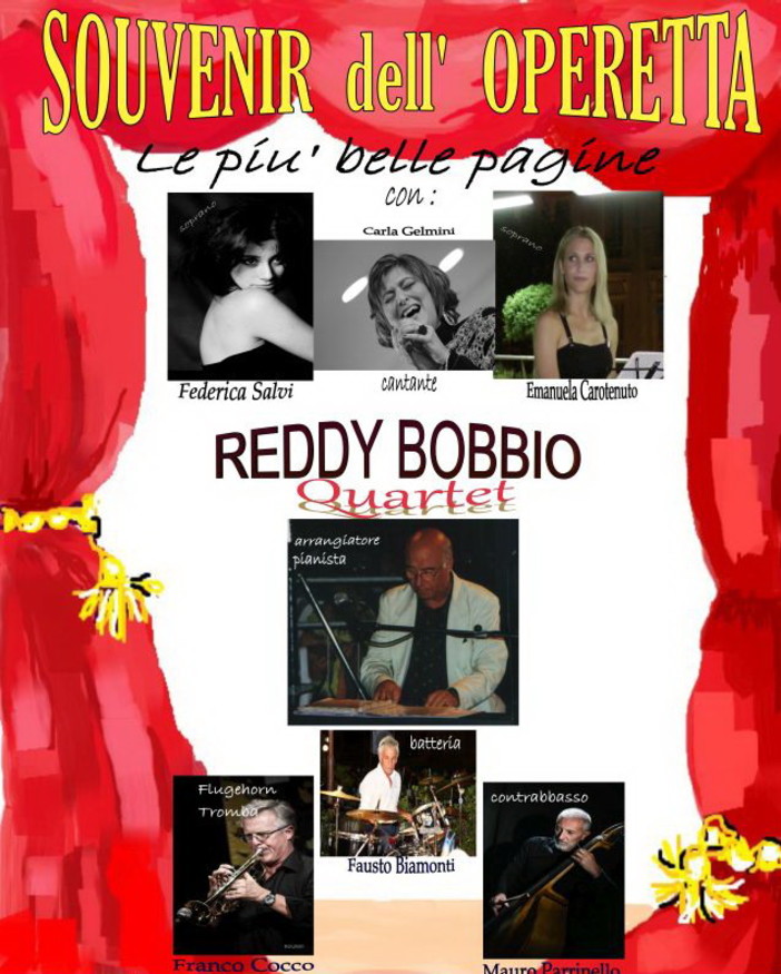 Sanremo: venerdì pomeriggio al Centrale il concerto del 'Reddy Bobbio Quartet' con 'Souvenir d'operetta'