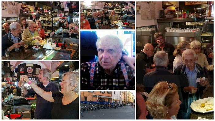 Sanremo: al bar con tanti amici, ecco il particolare saluto voluto da Bruno Bronda (Foto e Video) Sanremo: al bar con tanti amici, ecco il particolare saluto voluto da Bruno Bronda (Foto e Video)