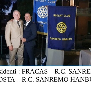 Cena congiunta all'Hotel Sylva del Rotary Club Sanremo e Rotary Club Sanremo Hanbury