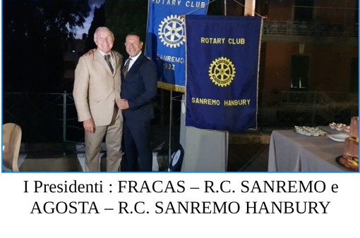 Cena congiunta all'Hotel Sylva del Rotary Club Sanremo e Rotary Club Sanremo Hanbury