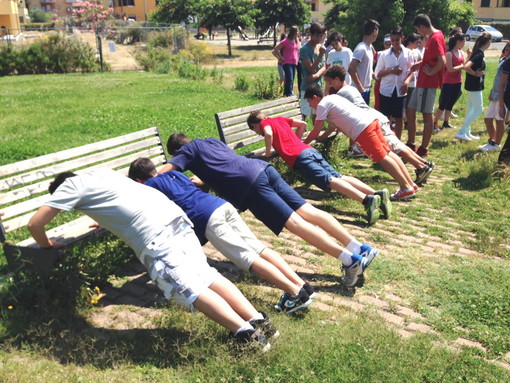 Due anni di lavoro da parte dei ragazzi della Scuola 'Umberto Novaro': riqualificato il Parco delle Giaiette