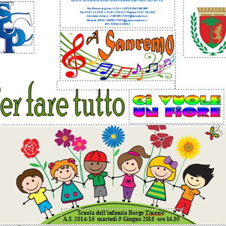 Sanremo: domani pomeriggio i bimbi della materna di Borgo Tinasso nella recita di fine anno Sanremo: domani pomeriggio i bimbi della materna di Borgo Tinasso nella recita di fine anno