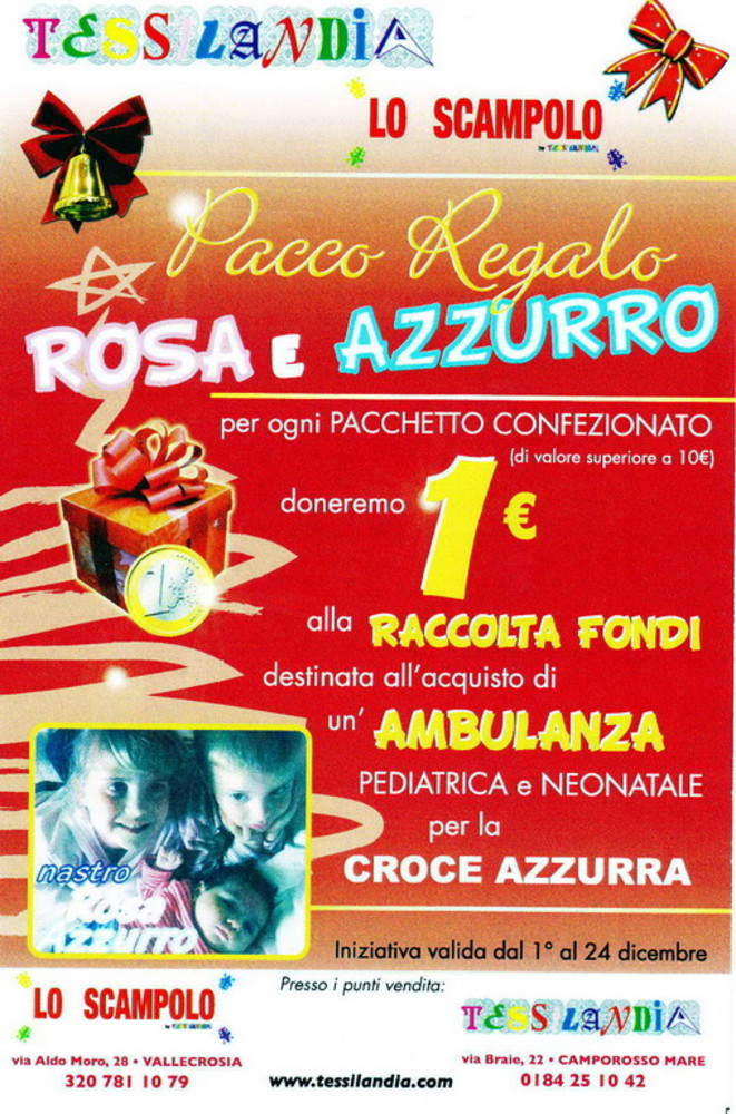 Vallecrosia: lodevole iniziativa di un commerciante per il progetto 'Nastro Rosa-Azzurro' Vallecrosia: lodevole iniziativa di un commerciante per il progetto 'Nastro Rosa-Azzurro'