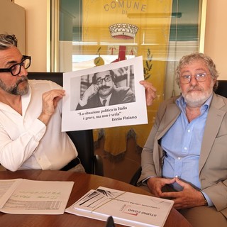 Il sindaco Conio e l'avvocato Roberto Carfagno