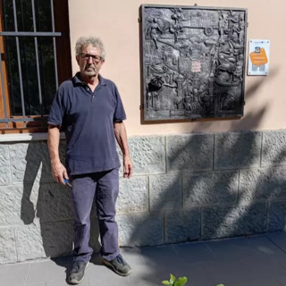 Olivetta San Michele, Remo Capello dona un'opera d'arte al Comune Olivetta San Michele, Remo Capello dona un'opera d'arte al Comune