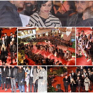 #Sanremo2016: ecco la passerella sul 'Red Carpet', di fronte all'Ariston i protagonisti del Festival con i fan in delirio (Foto e video)