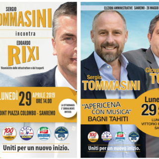 Elezioni a Sanremo: oggi Edoardo Rixi e Giovanni Toti incontreranno il candidato sindaco Sergio Tommasini Elezioni a Sanremo: oggi Edoardo Rixi e Giovanni Toti incontreranno il candidato sindaco Sergio Tommasini