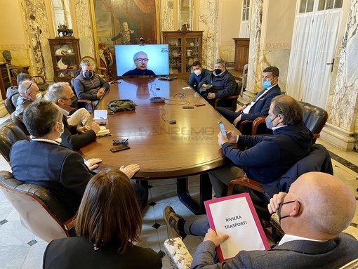 La riunione in Comune a Sanremo