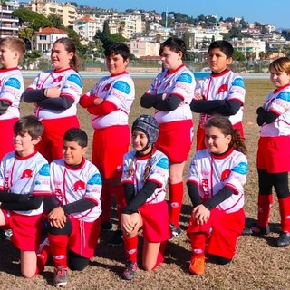 I giovani campioni del Reds Rugby Team Imperia impegnati  nei raggruppamenti di zona