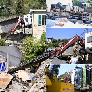 Le immagini dei lavori da via Val d'Olivi