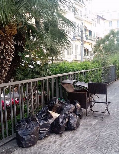 La foto pubblicata questa mattina su un gruppo Facebook cittadino