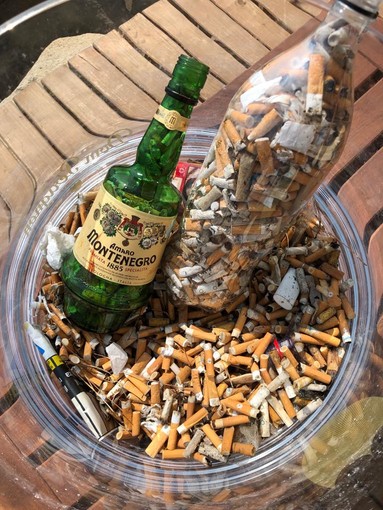 I mozziconi raccolti a Bordighera