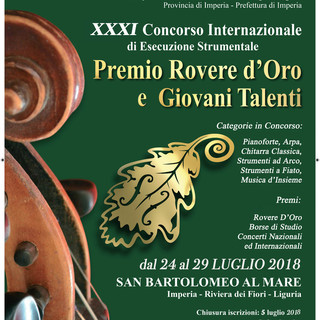 San Bartolomeo al Mare: dal 24 al 29 luglio sul Sagrato del Santuario, cresce l'attesa per il 'Rovere d'Oro' San Bartolomeo al Mare: dal 24 al 29 luglio sul Sagrato del Santuario, cresce l'attesa per il 'Rovere d'Oro'