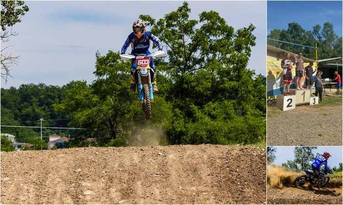 Motocross, Riccardo Mazzulla di Vallecrosia conquista il podio a Cassano Spinola (Foto)