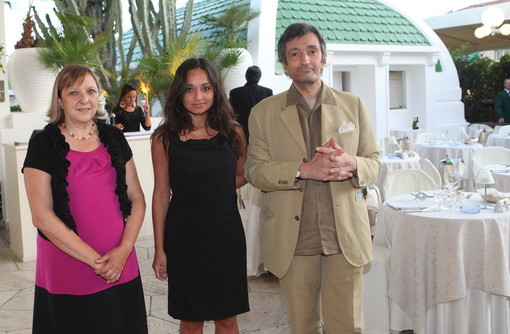 Sanremo: la scrittrice Rosella Postorino al Roof Garden del Casinò dopo Caffè Venezuela