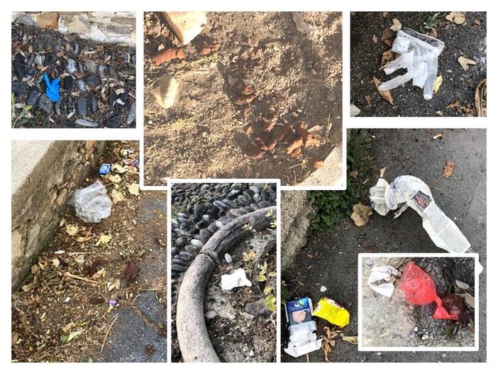 Sanremo: rifiuti di ogni genere abbandonati sul sagrato e nei parcheggi del Santuario Madonna della Costa Sanremo: rifiuti di ogni genere abbandonati sul sagrato e nei parcheggi del Santuario Madonna della Costa