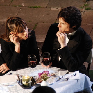 Sanremo: Ron Moss e Sara Di Vaira, filmato da 'Vittorio'