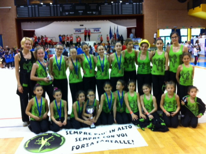 Ricco bottino di vincite per la ginnastica Ritmica Viridis Sanremo la settimana scorsa a Lignano Sabbiadoro per le finali nazionali di PGS