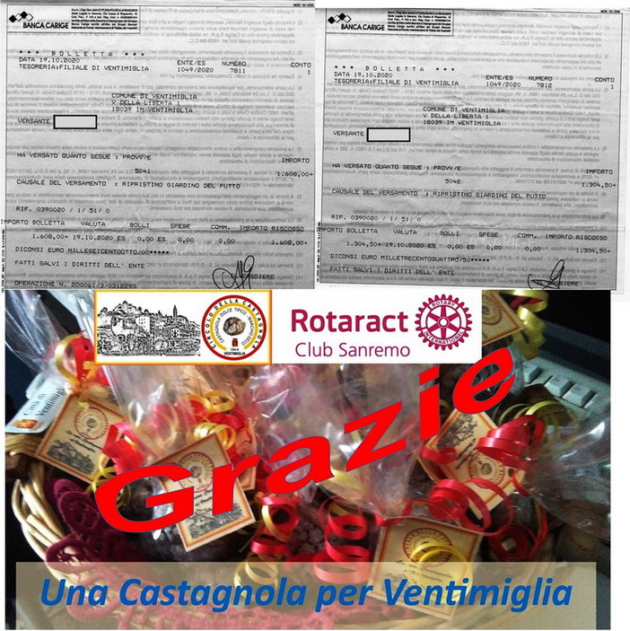 Ventimiglia: molti fondi raccolti per il ripristino del giardino del Putto e dell’aiuola della statua della Madre con il bimbo