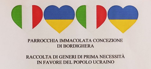 Bordighera: raccolta di beni di prima necessità per l'Ucraina organizzata dalla Immacolata Concezione Bordighera: raccolta di beni di prima necessità per l'Ucraina organizzata dalla Immacolata Concezione