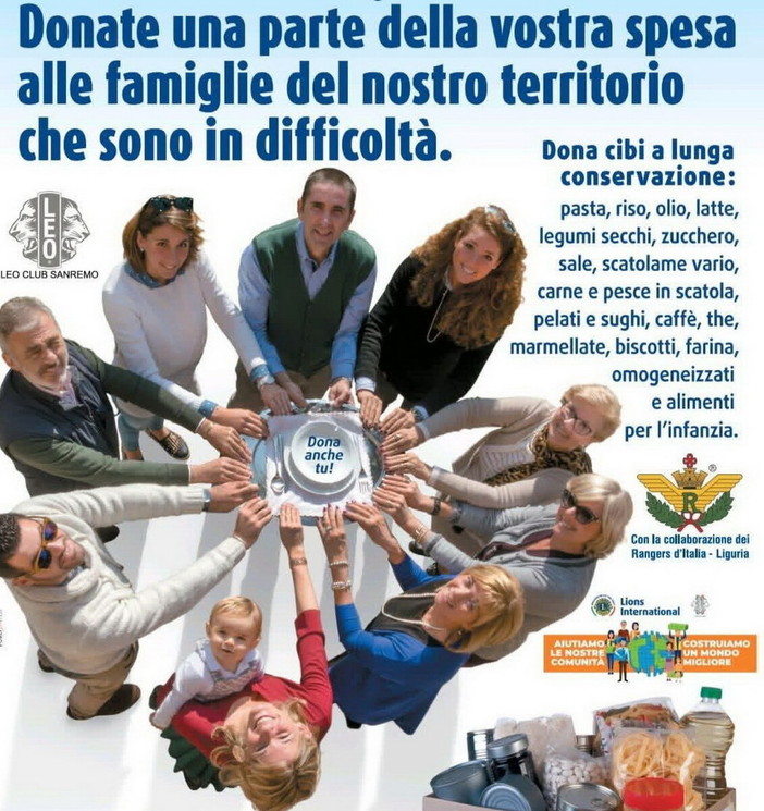 Raccolta alimentare del Lions Club Sanremo Host: domani l’appuntamento al Carrefour di Bussana Raccolta alimentare del Lions Club Sanremo Host: domani l’appuntamento al Carrefour di Bussana