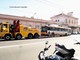 Sanremo: guasto ad un filobus in piazza Cesare Battisti, grosso carro attrezzi per portarlo in officina