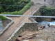Rezzo: nuovo danno da registrare ad un mese dall'alluvione, piccolo crollo del ponte romano di Lavina