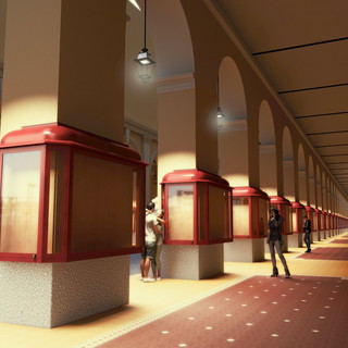 Imperia: lavori in via Bonfante, le vetrinette sotto i portici saranno reinstallate a spese dei proprietari, Buscaglia (Radicali) "Si faccia un prezzo agevolato a partiti e associazioni culturali" (video)