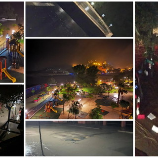 Il Roya esondato (Foto di Andrea Marchetti). Sotto il ponte crollato sulla SS20 Il Roya esondato (Foto di Andrea Marchetti). Sotto il ponte crollato sulla SS20