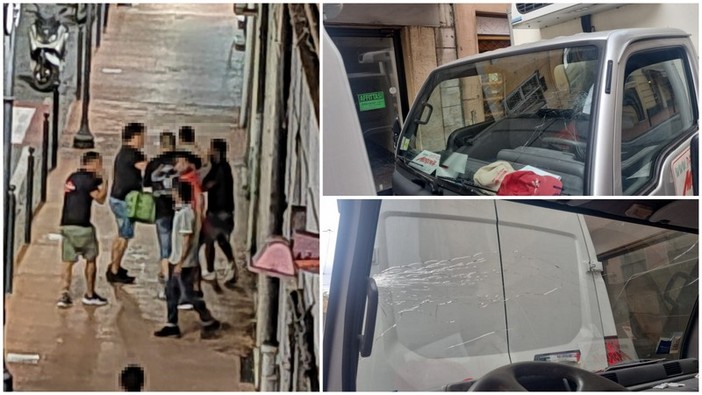 Ventimiglia, rissa tra stranieri: vetrina di un negozio presa a bottigliate (Foto e video)