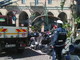 Sanremo: rimossa questa mattina una panchina danneggiata in piazza Colombo (Foto)